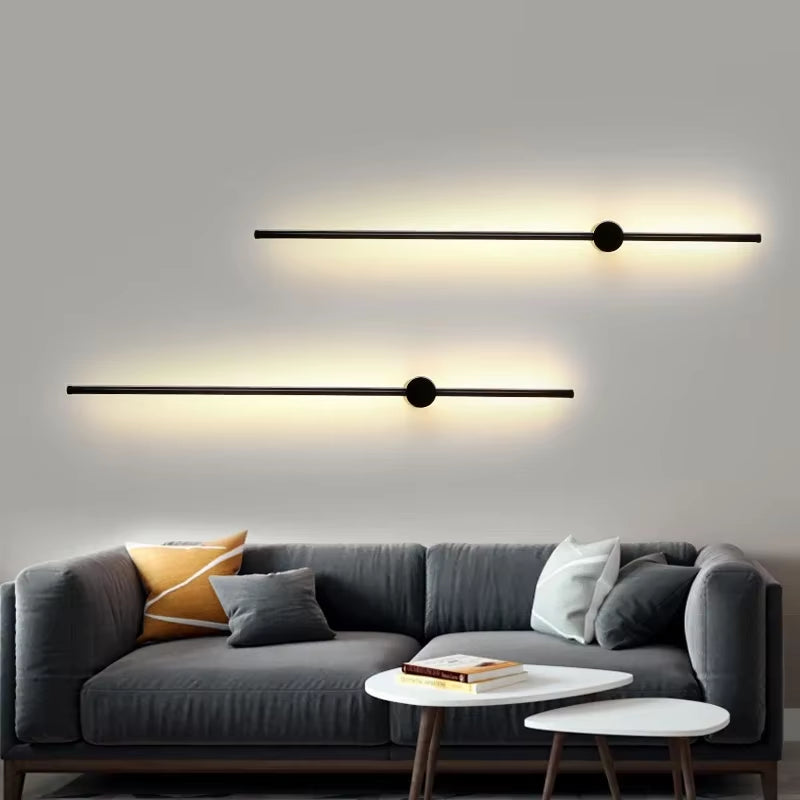 Modern Minimalist Long Led Wall Sconce 80Cm Light Indoor Wall Light Living Room Bedroom Sofa Background Lamp Long Wall Lamp