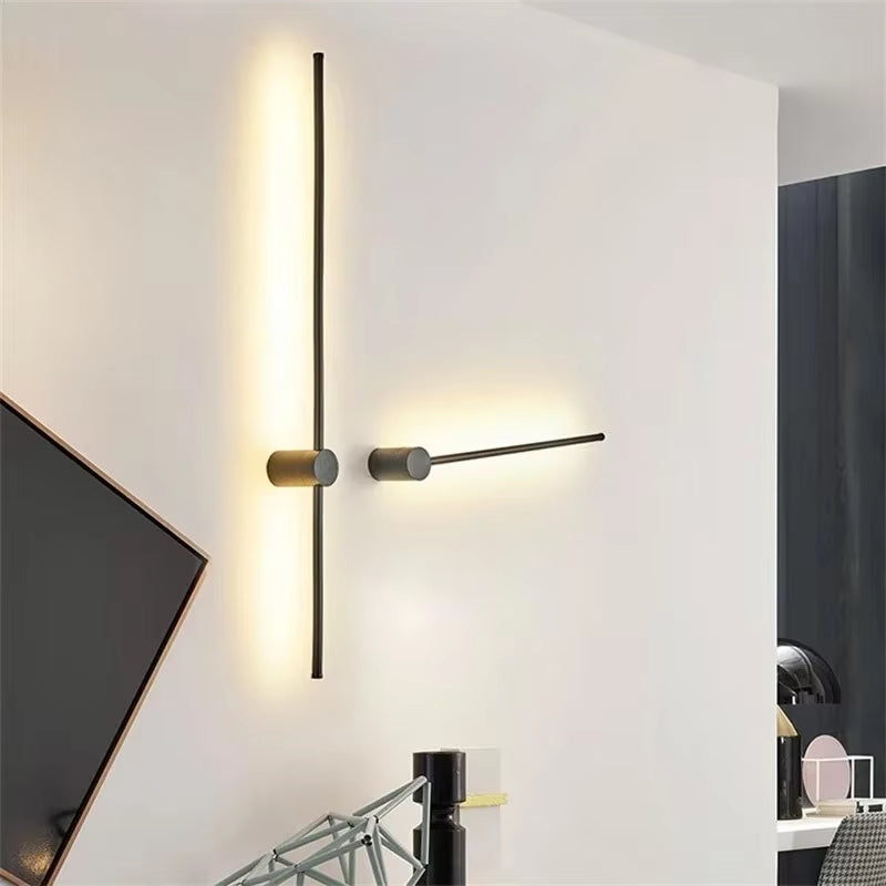 Modern Minimalist Long Led Wall Sconce 80Cm Light Indoor Wall Light Living Room Bedroom Sofa Background Lamp Long Wall Lamp